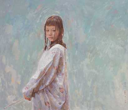 陈宜明 2001年作 女画家